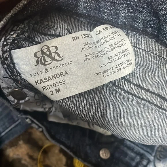 Rock & Republic Kasandra Flare Jeans size 2 M Stretch Great Condition R010353 - Picture 10 of 17